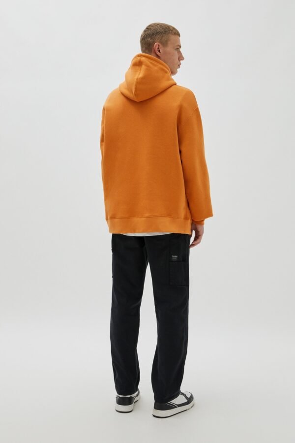 Pouch Pocket Hoodie Orange - Image 4