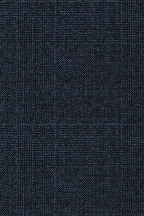 Dormeuil Blue Check 100% Wool
